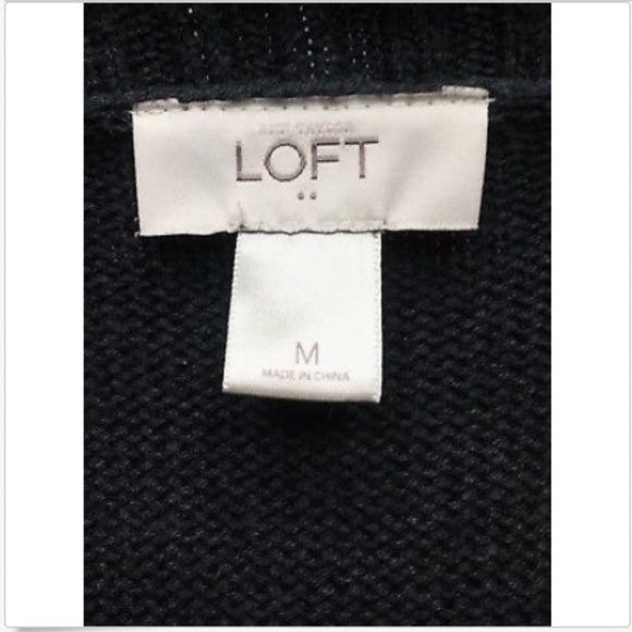 🌿Ann Taylor LOFT Embellish Pullover Sweater Gray - Picture 5 of 6